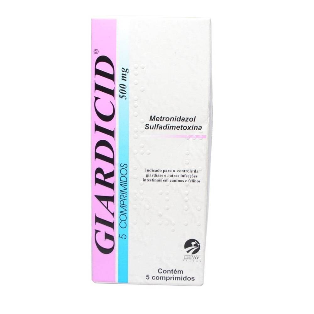 Cepav giardicid 500mg (5 comprimidos)