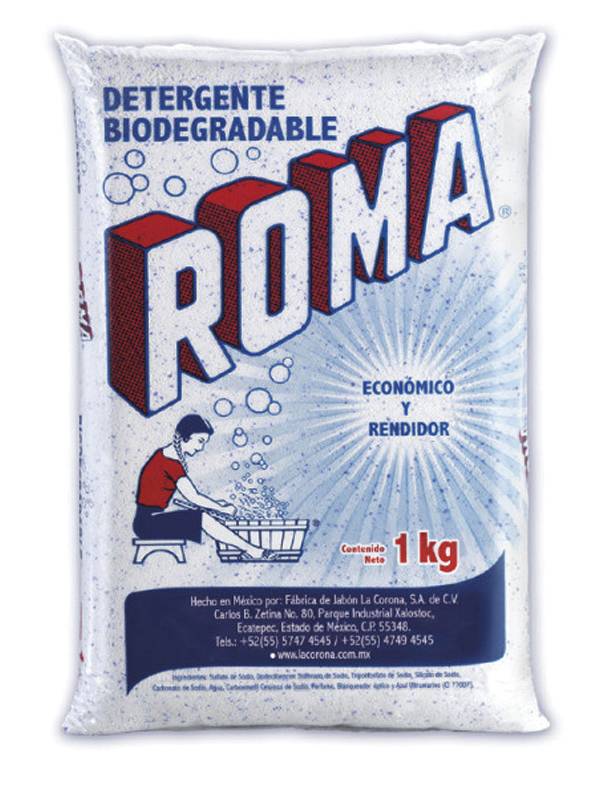 Roma · Detergente en polvo multiusos biodegradable (1 kg)