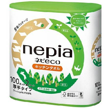 日本nepia eco廚房紙巾2入(乾貨)^301557382