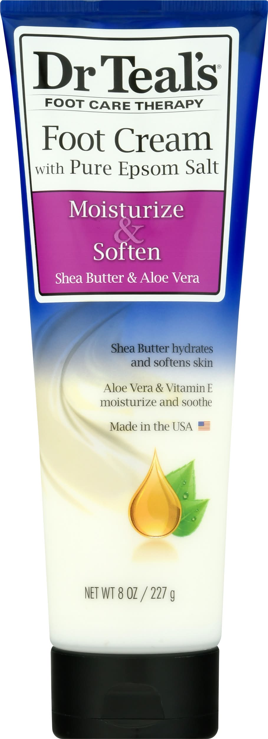 Dr Teal's Moisturize & Soften Shea Butter & Aloe Vera Foot Cream (8 oz)
