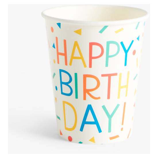 Happy Birthday Cups(8 Ct)