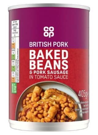 CO OP BAKED BNS&SAUS IN TOM SAUCE 400G