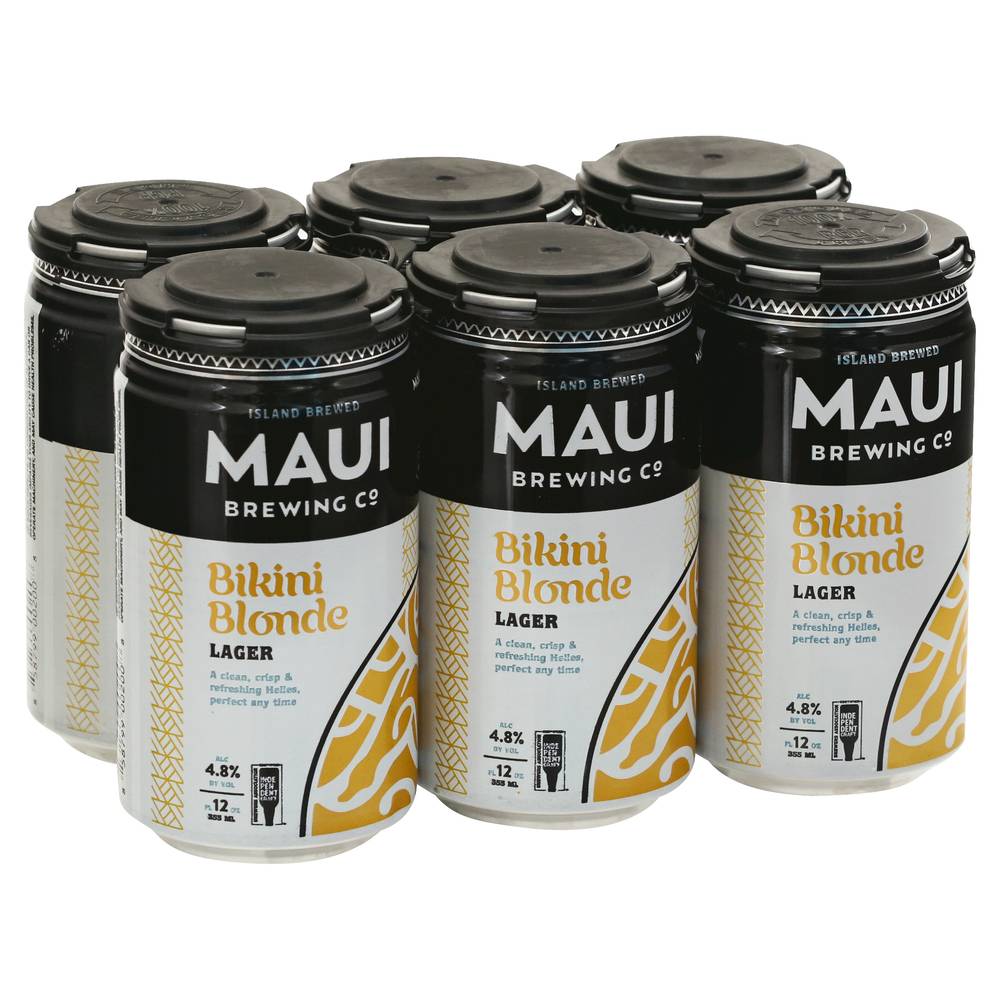 Maui Brewing co Bikini Blonde Lager Beer (6 x 12 fl oz)