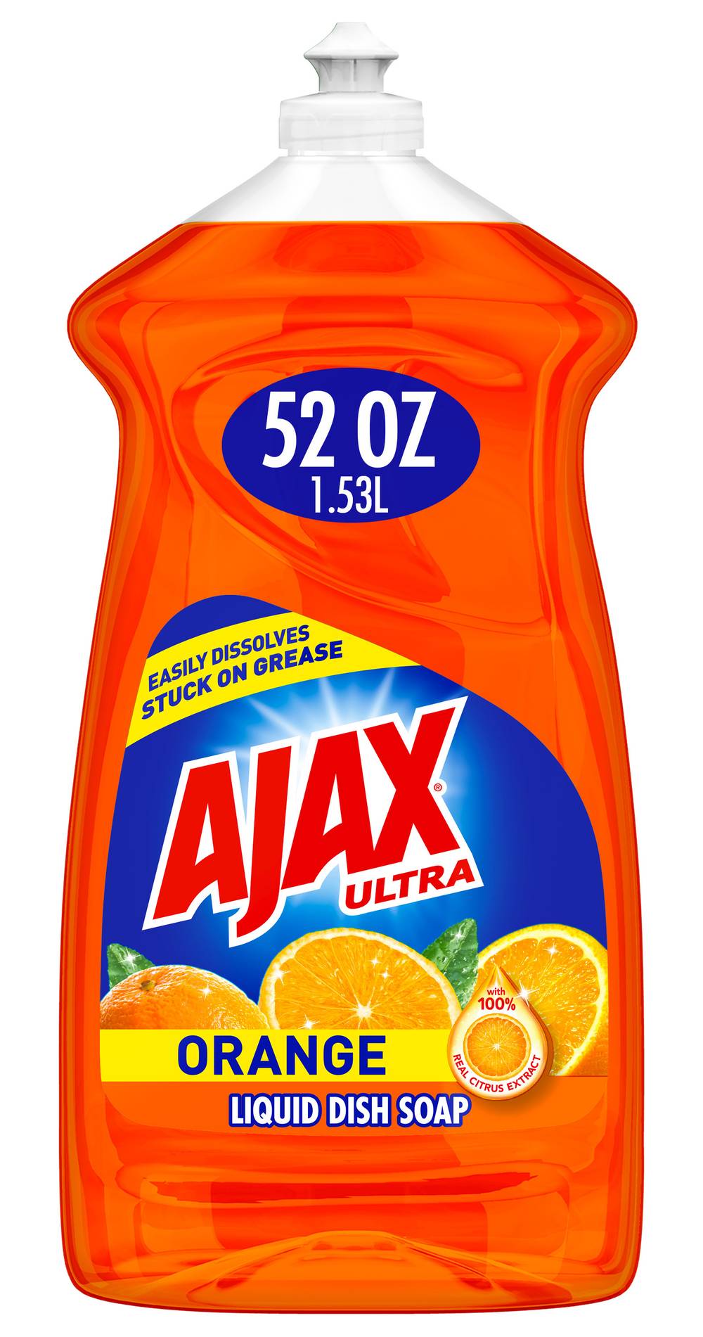 Ajax Ultra Triple Action Dish Liquid/ Hand Soap, Orange (52 fl oz)