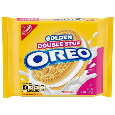 Oreo Golden Double Stuf Sandwich Cookies