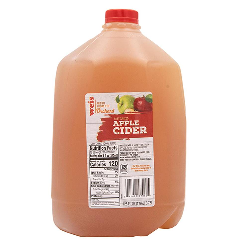 Weis Fresh From the Orchard Paterurized Apple Cider (128 fl oz)