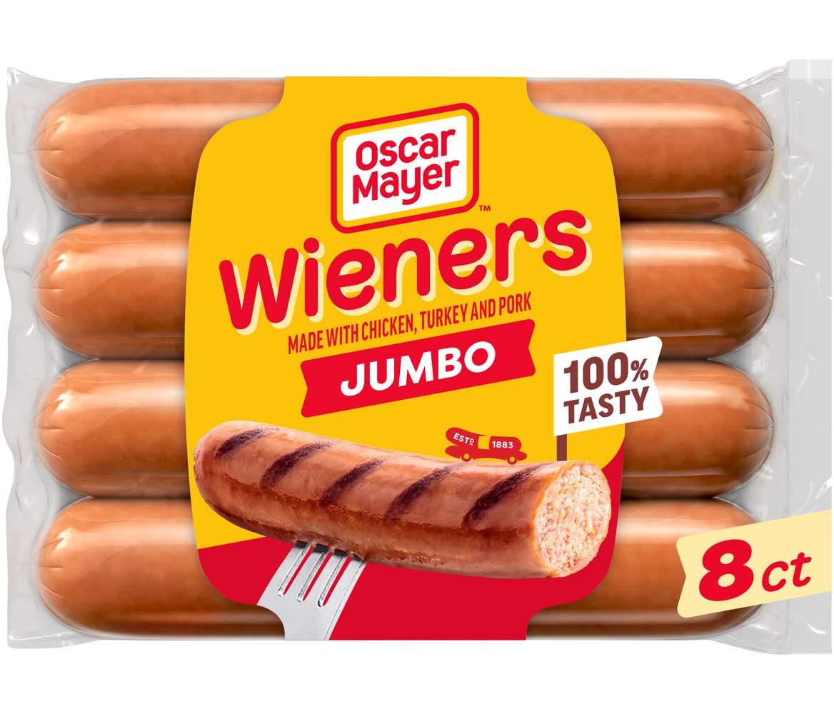 Oscar Mayer Jumbo Wieners Hot Dogs (16 oz, 8 ct)