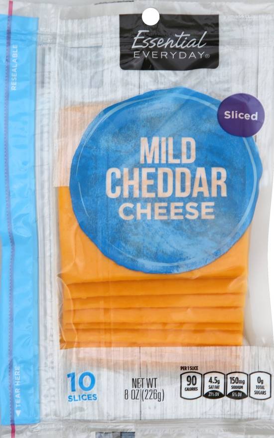 Essential Everyday Mild Cheddar Sliced Cheese (10 ct)