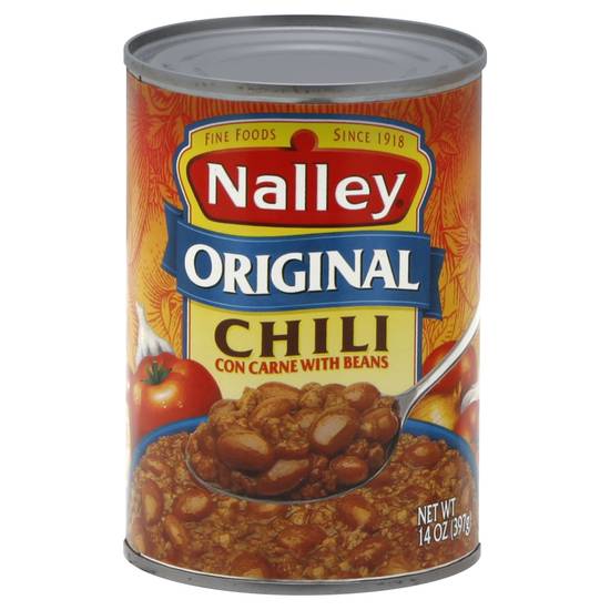 Nalley Original Chili Con Carne With Beans (14oz can)