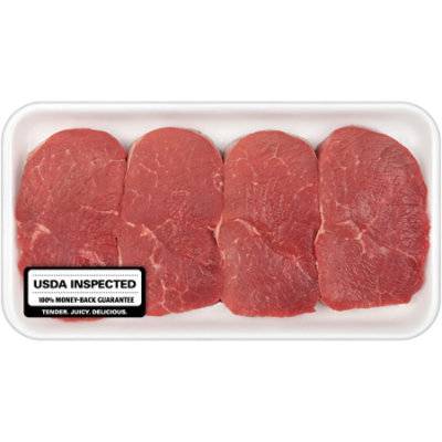 Beef Usda Choice Chuck Mock Tender Steak Extreme Value Pack - 3.5 Lb