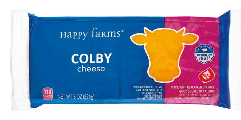 Happy Farms Colby Cheese Block (8 oz)