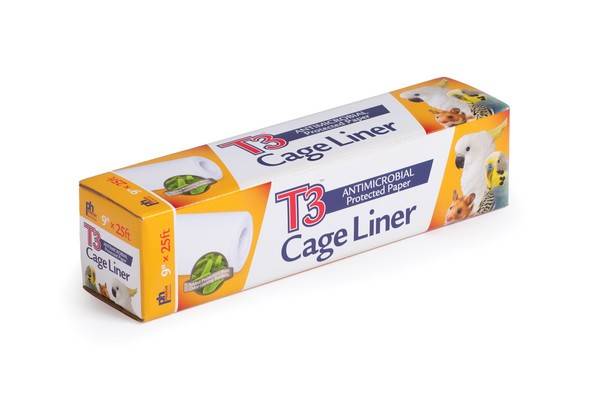 Prevue Pet Products T3 Antimicrobial Cage Liner, White