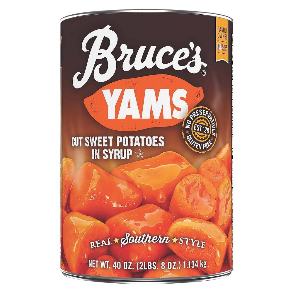 Bruce's Yams Cut Sweet Potatoes in Syrup (40 lbs)