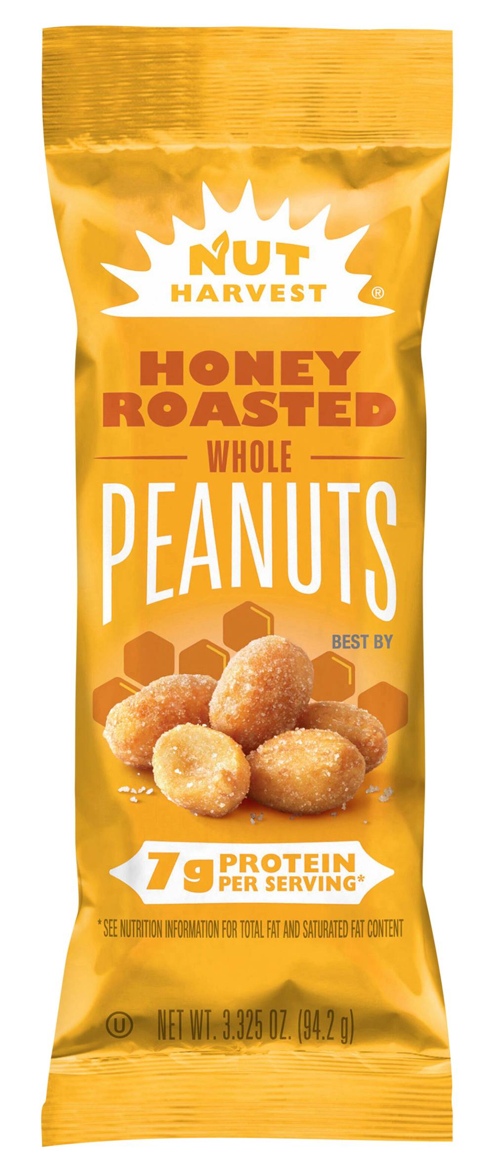 Nut Harvest Whole Peanuts, Honey Roasted (3.32 oz)