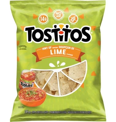 Tostitos chips tortilla - tortilla chips (soupçon de lime)