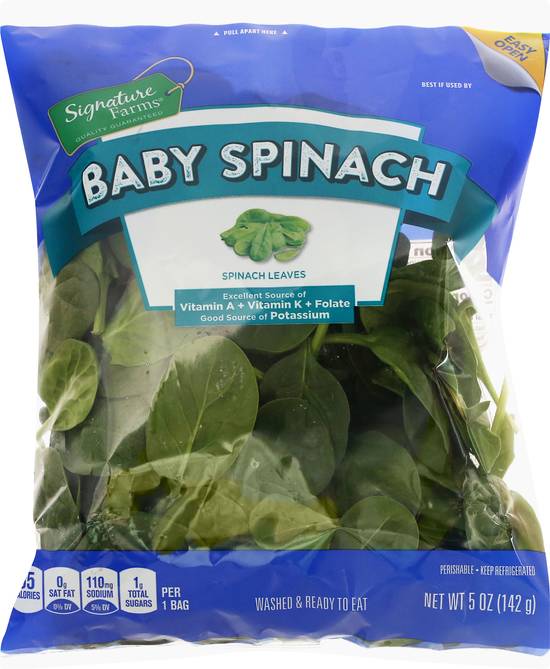 Signature Farms Baby Spinach (5 oz)
