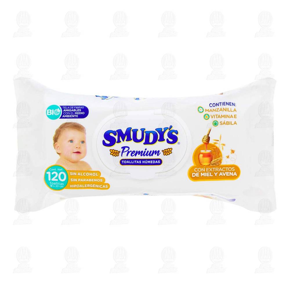 Smudy's · Toallitas húmedas premium (120 un)