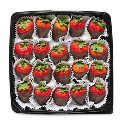 Strawberries Chocolate Covered Tray