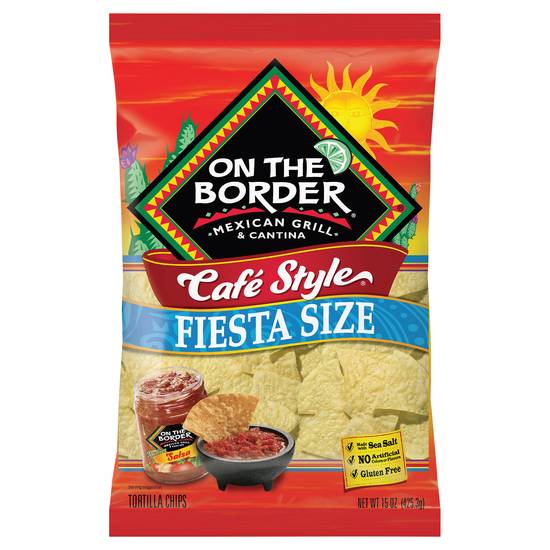 On the Border Cafe Style Fiesta Size Tortilla Chips
