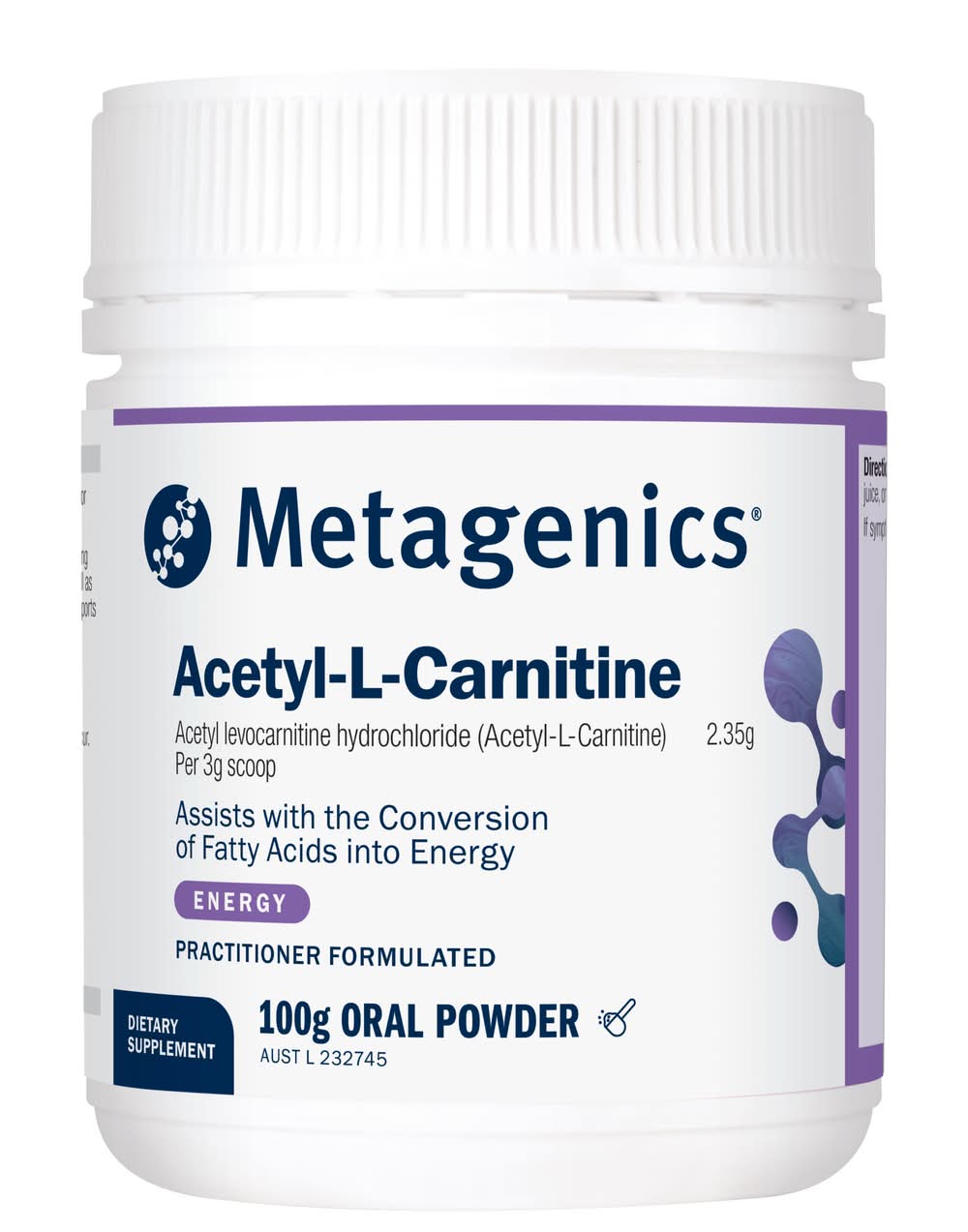 Metagenics Acetyl-L-Carnitine Energy Oral Powder Delivery Near Me | Order Online