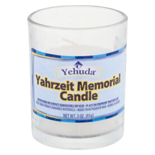 Yehuda Yahrzeit Memorial Candle 1ct