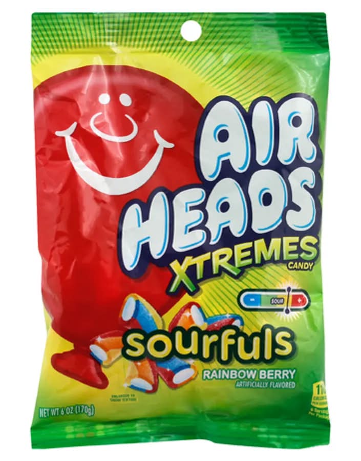 Air Heads Xtremes Sourfuls Rainbow Berry Candy