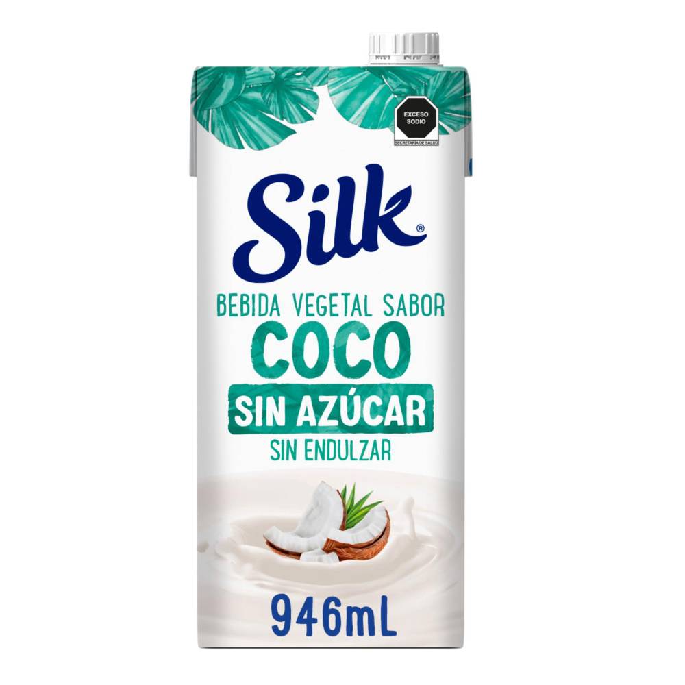 Silk alimento líquido sin azúcar (946 ml) (coco)