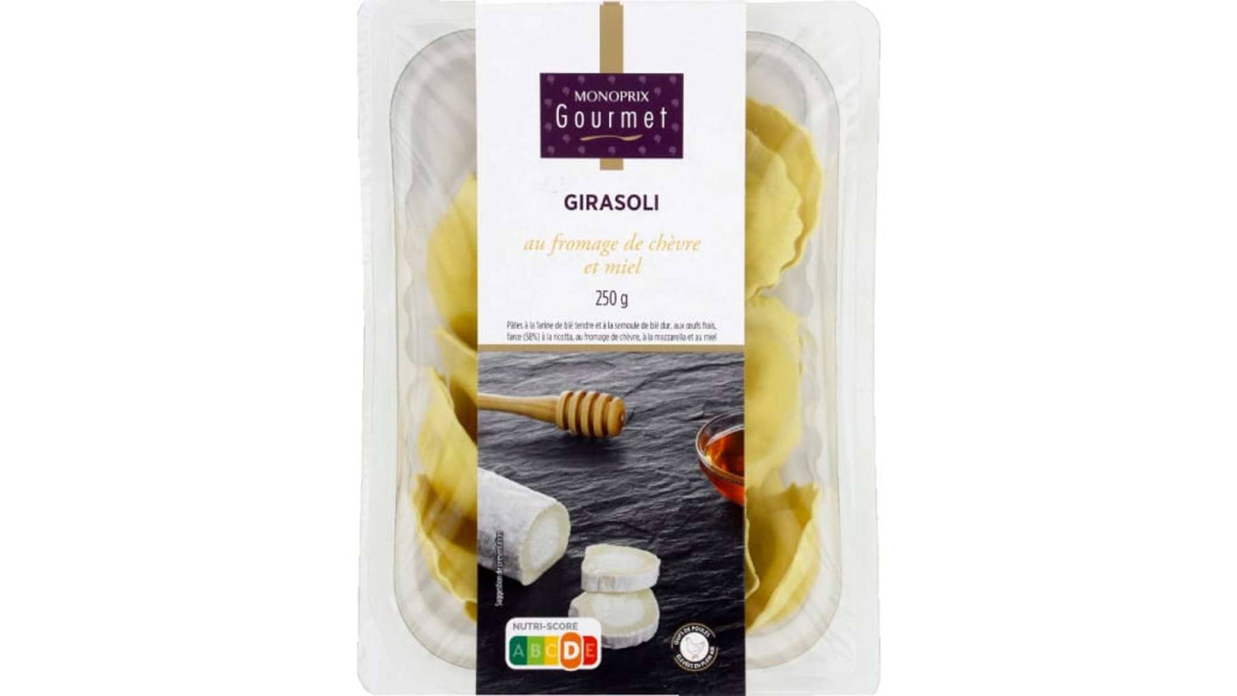 Monoprix Gourmet - Girasoli au fromage de chèvre et miel