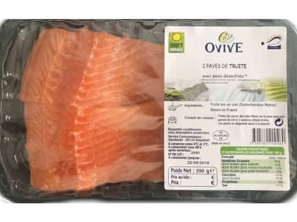 Ovive Pave De Truite La Barquette De 2X125G