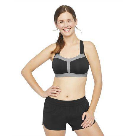 Athletic Works Women's Mesh Insert Sports Bra (black - 40d), Delivery Near  You