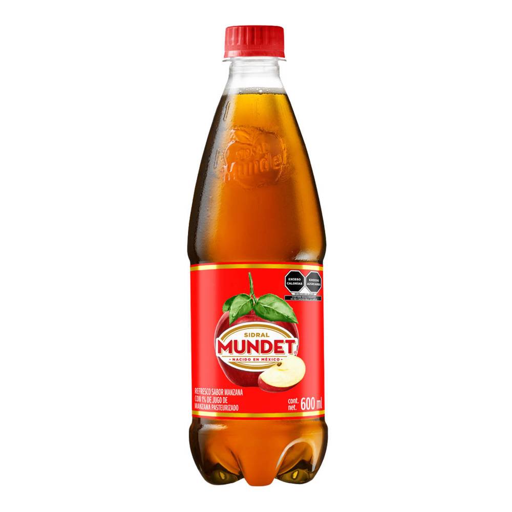 Sidral Mundet · Refresco con 1% de jugo, manzana (600 ml)