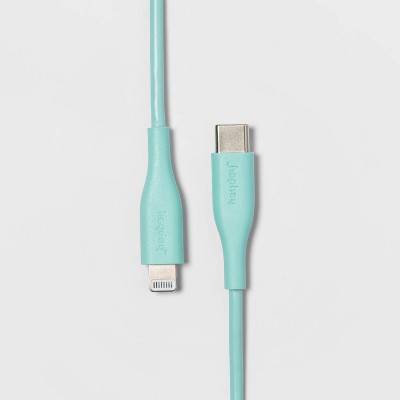 Heyday Lightning To Usb C Round Cable, Spring Teal