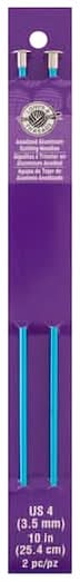 Loops & Threads Anodized Aluminum Knitting Needles, 10" (2 ct)