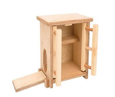 Brown Wooden Chicken Coop Play Set