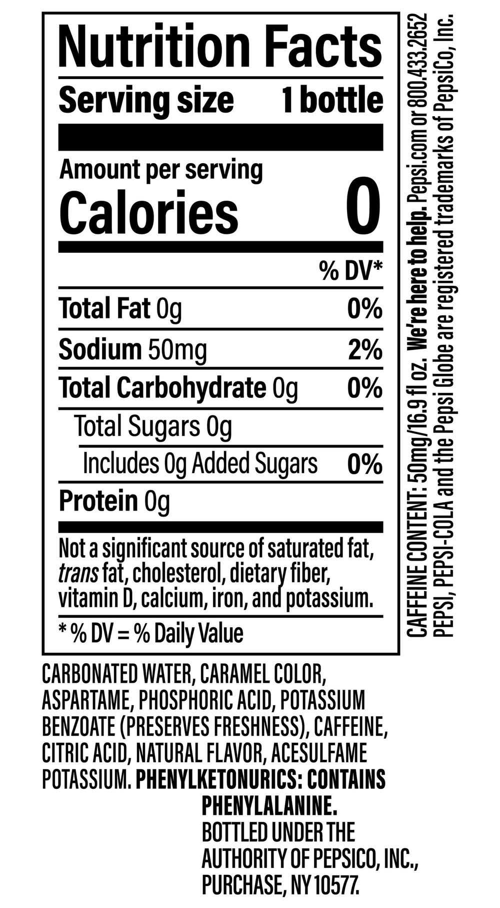 Pepsi Classic Diet Soda (6 x 16.9 fl oz)