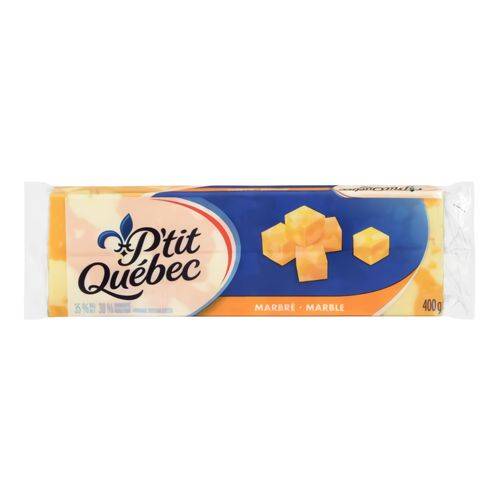 P'tit québec fromage cheddar marbré (400g) - marble cheddar cheese (400 g)