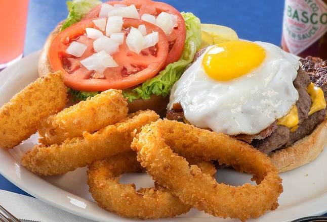 Order B&E Burgers food online from Bob And Edith'S Diner store, Alexandria on bringmethat.com