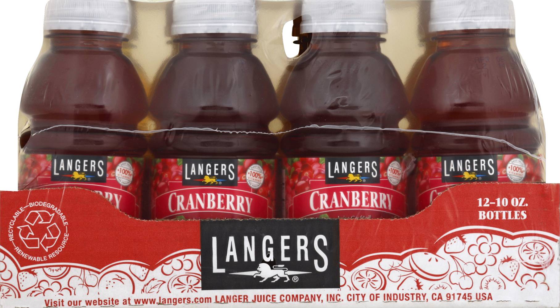 Langers Variety pack Juice (12 x 10 fl oz)