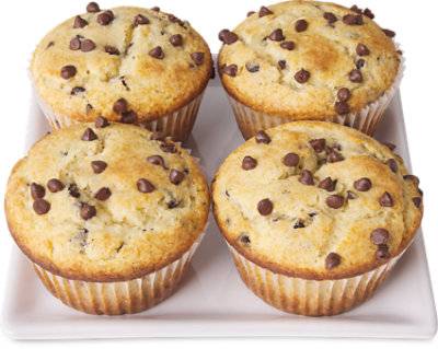 Bistro Chocolate Chip Muffins 4 Count - Each