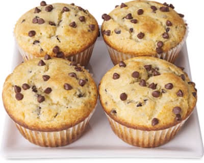 Bakery Chocolate Chip Muffins - 4 Count