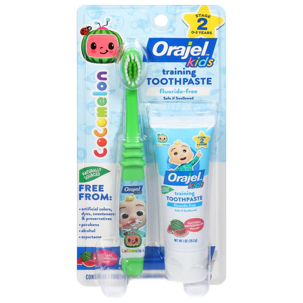 Orajel Kids Watermelon Toothpaste & Toothbrush Stage 2 (2 ct )