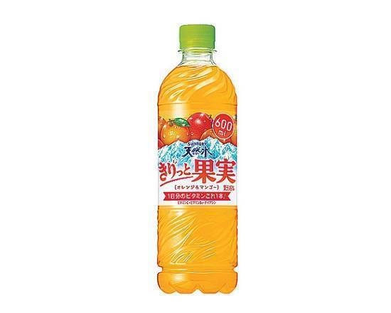 【ペットボトル】天然水果実≪オレンジ&マンゴー≫(600ml)