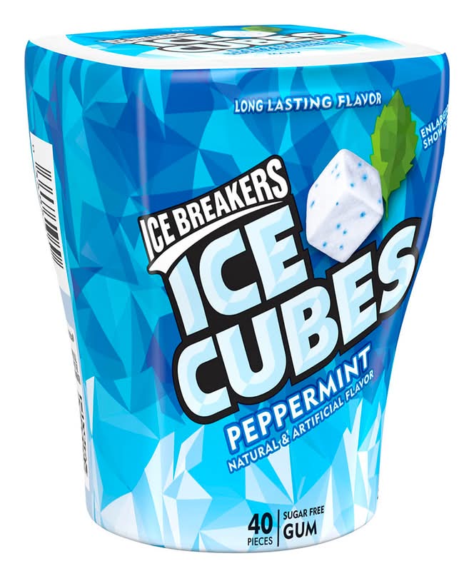 Ice Breakers Ice Cubes Peppermint Sugarfree 3.24oz