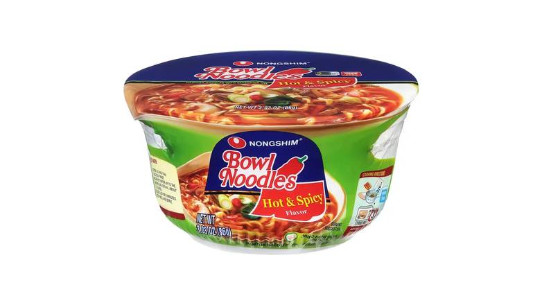 Nongshim Bowl Noodles Soup Hot Spicy
