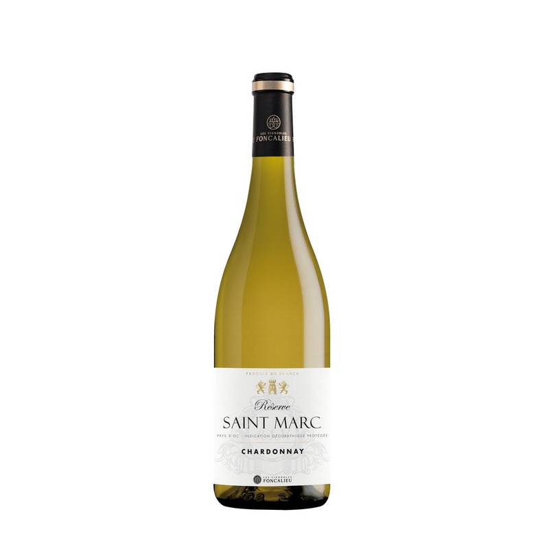 Les Vignobles Foncalieu - Chardonnay vin blanc reserve saint-marc igp pay d'oc (750ml)