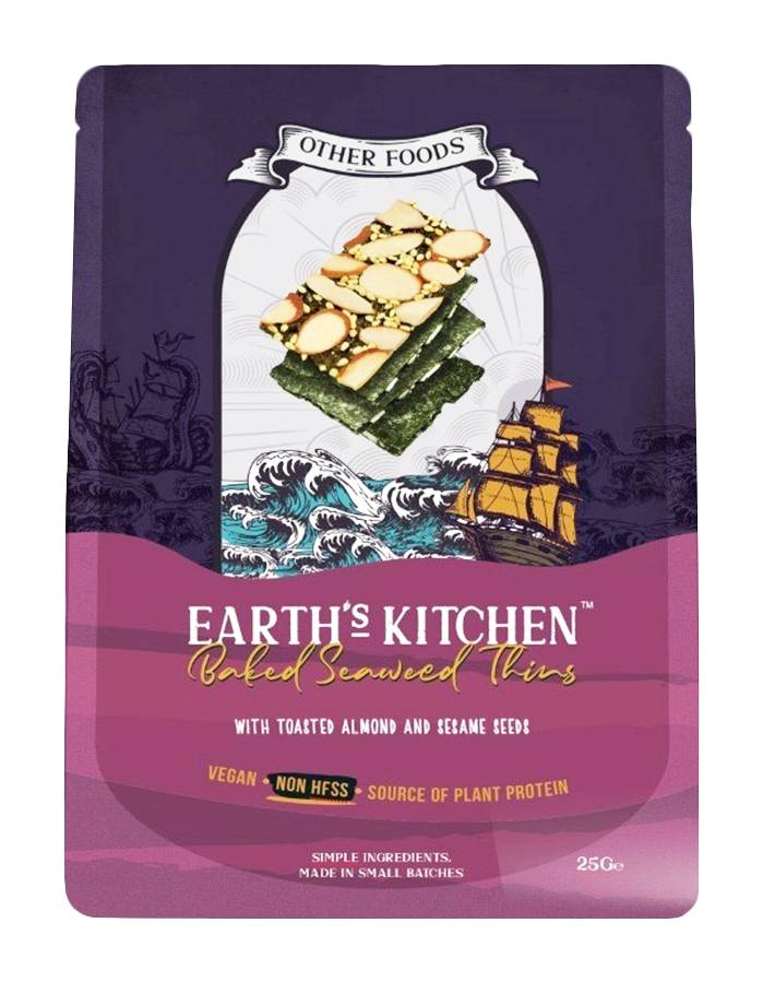 Earth's Kitchen Other Foods Seaweed Thins With Almond and Sesame (25g)