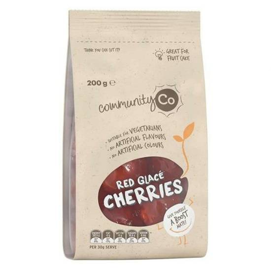 Community Co Red Glace Cherries 200g