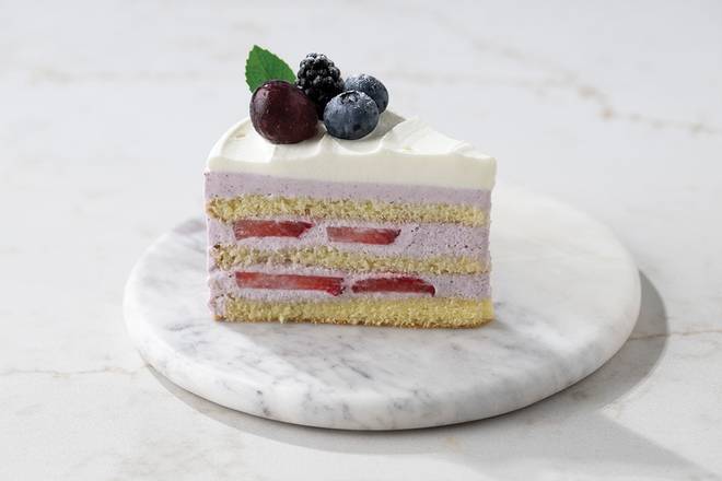 Blueberry Yogurt Cake Slice