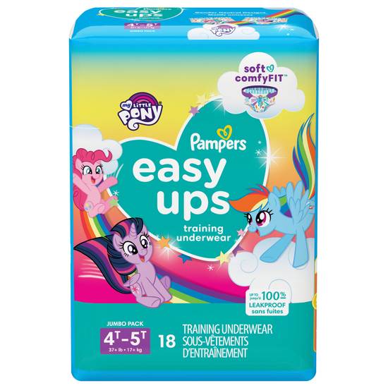 Pampers Easy Ups 4t-5t Training Underwear (18 ct)