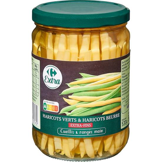 Carrefour Extra - Haricots verts et beurre extra-fins